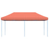 Sammenleggbart partytelt pop-up terrakotta 580x292x315 cm