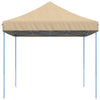 Sammenleggbart partytelt pop-up beige 440x292x315 cm