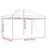 Sammenleggbart partytelt pop-up brun 440x292x315 cm