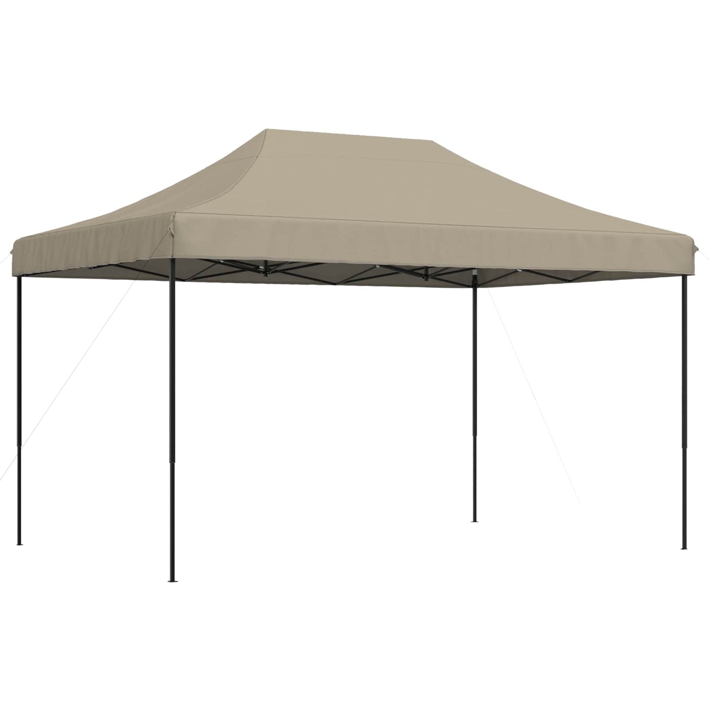Sammenleggbart partytelt pop-up gråbrun 440x292x315 cm