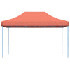 Sammenleggbart partytelt pop-up terrakotta 440x292x315 cm