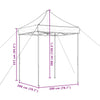 Sammenleggbart partytelt pop-up burgunder 200x200x306 cm