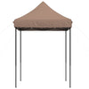Sammenleggbart partytelt pop-up brun 200x200x306 cm
