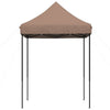 Sammenleggbart partytelt pop-up brun 200x200x306 cm