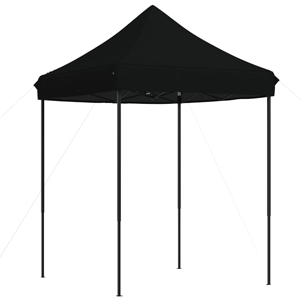 Sammenleggbart partytelt pop-up svart 200x200x306 cm