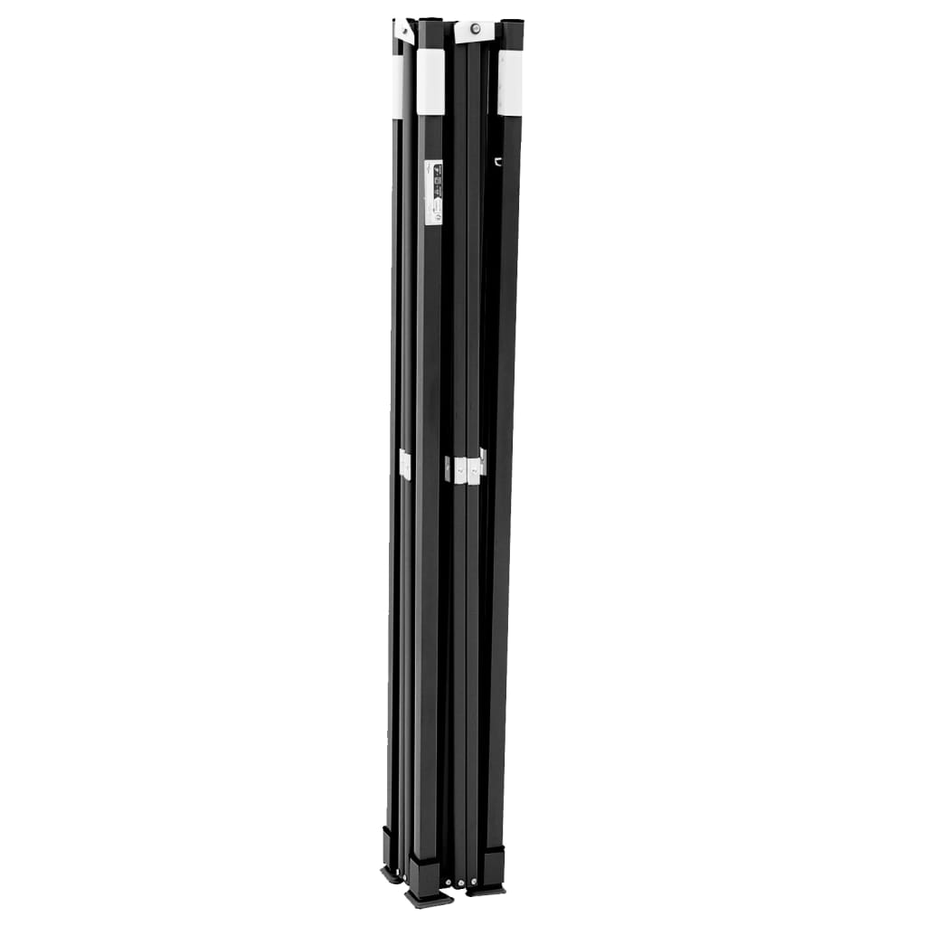 Sammenleggbart partytelt pop-up med 2 sidevegger gråbrun
