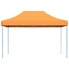 Sammenleggbart partytelt pop-up oransje 410x279x315 cm
