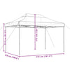 Sammenleggbart partytelt pop-up oransje 410x279x315 cm