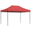 Sammenleggbart partytelt pop-up burgunder 410x279x315 cm