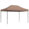 Sammenleggbart partytelt pop-up brun 410x279x315 cm