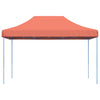 Sammenleggbart partytelt pop-up terrakotta 410x279x315 cm