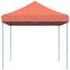 Sammenleggbart partytelt pop-up terrakotta 410x279x315 cm