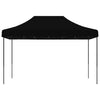 Sammenleggbart partytelt pop-up svart 410x279x315 cm