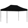 Sammenleggbart partytelt pop-up svart 410x279x315 cm