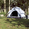 Campingtelt 5 personer hvit blendingsstoff hurtigutløser