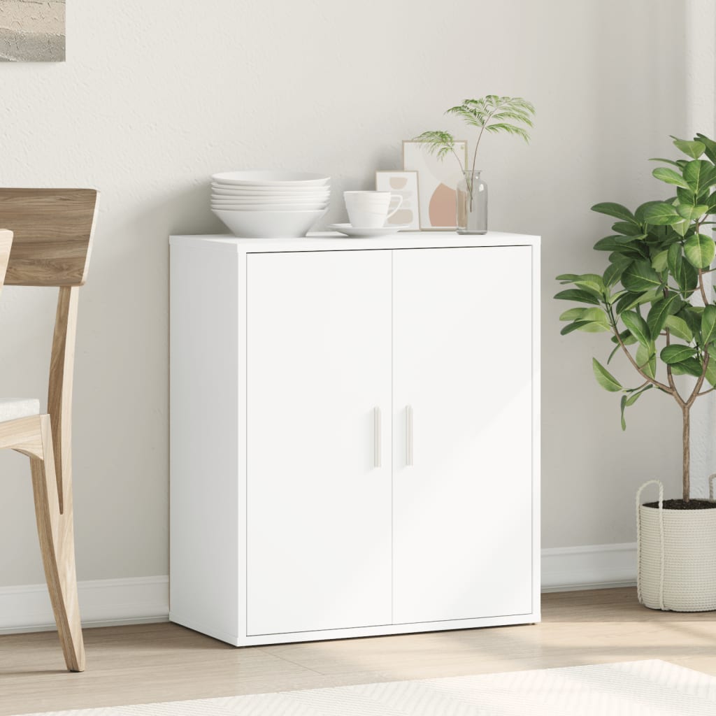 Skjenk hvit 60x31x70 cm konstruert tre