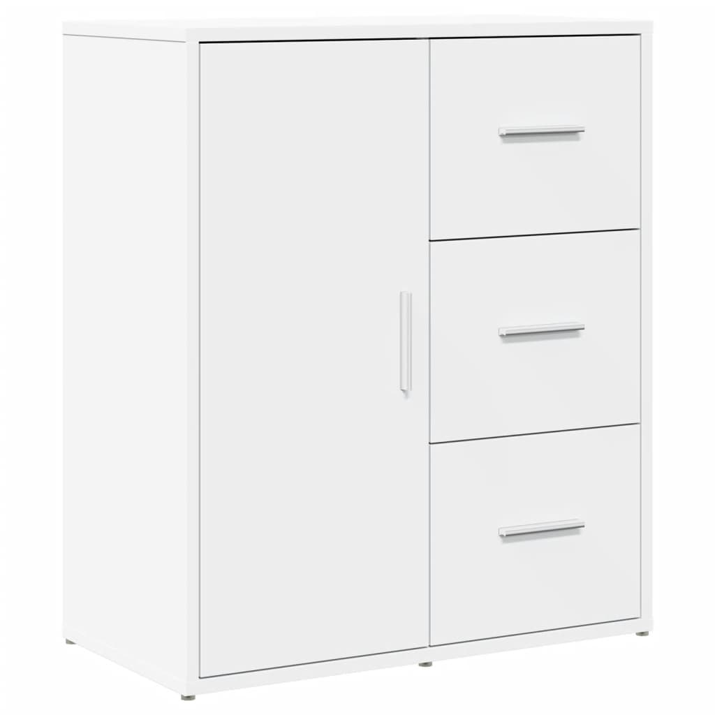Skjenk hvit 60x31x70 cm konstruert tre