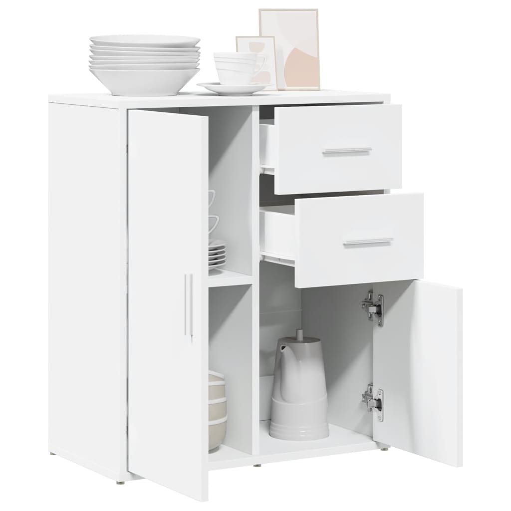 Skjenk hvit 60x31x70 cm konstruert tre
