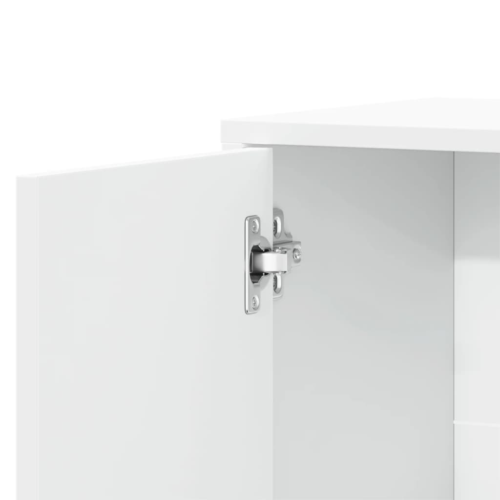 Skjenk hvit 60x31x70 cm konstruert tre