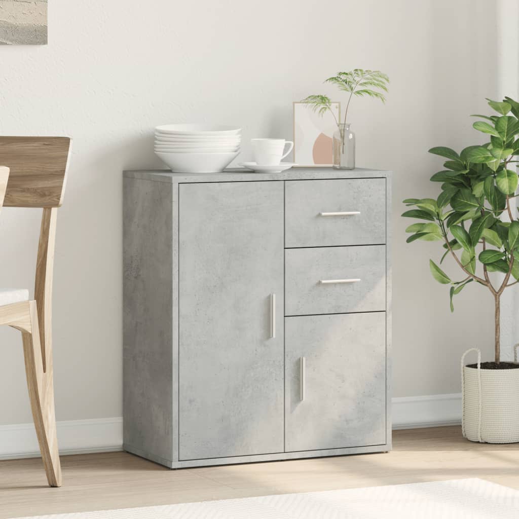 Skjenk grå 60x31x70 cm konstruert tre