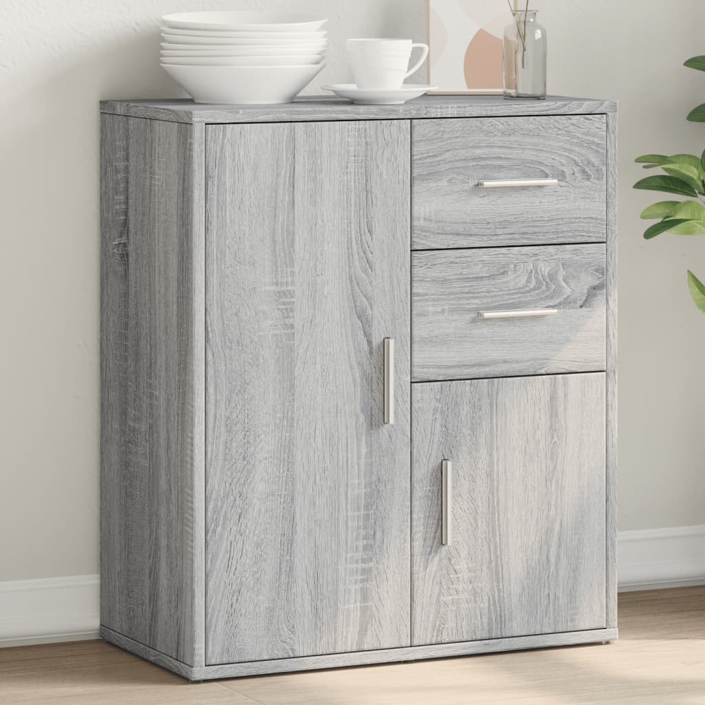 Skjenk grå sonoma 60x31x70 cm konstruert tre