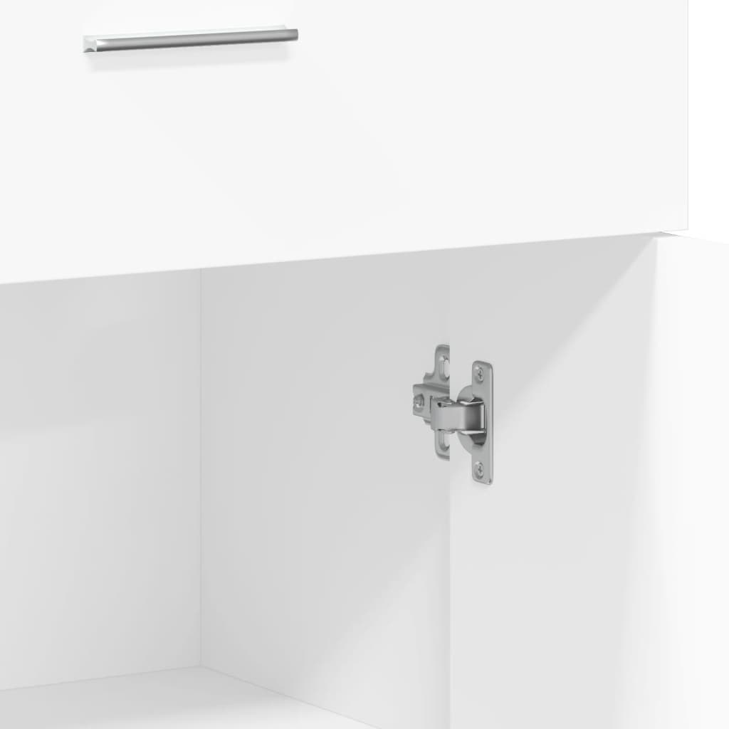 Skjenk hvit 60x30x84 cm konstruert tre