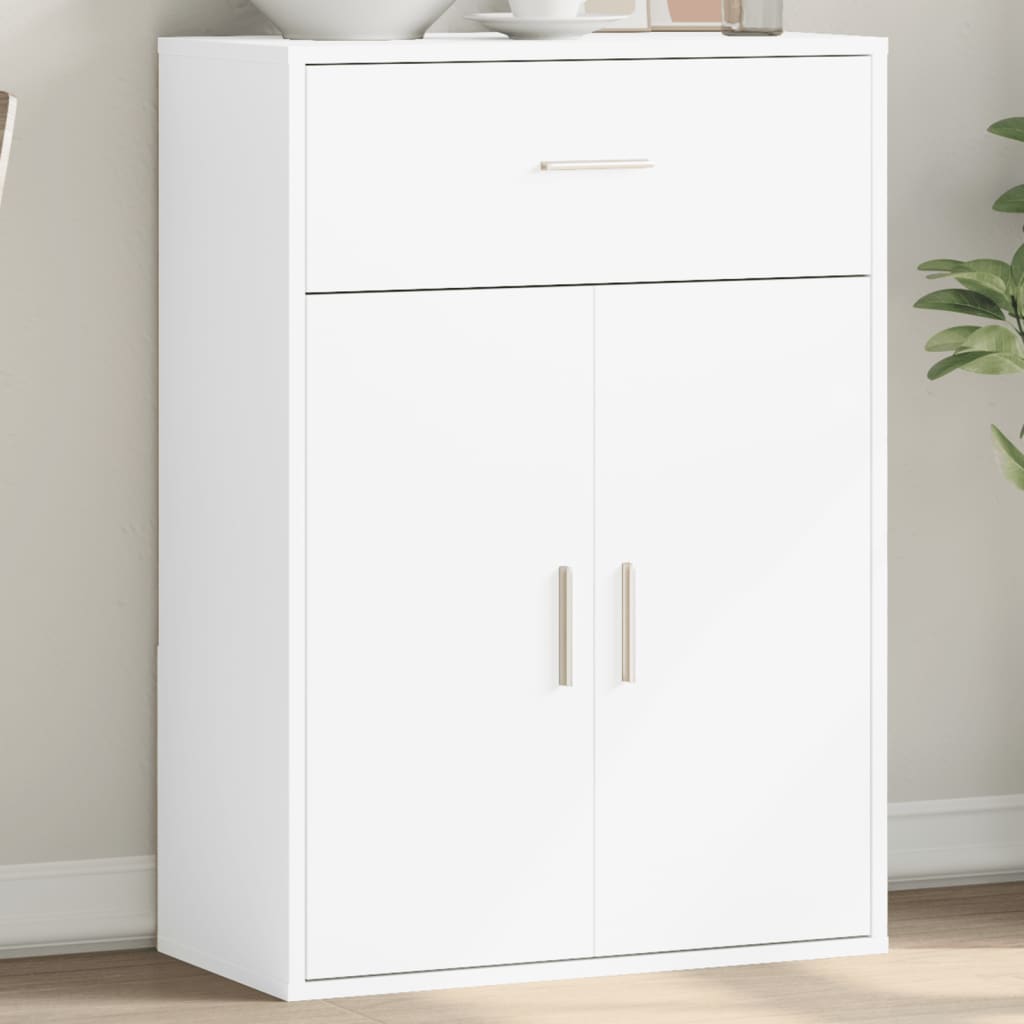 Skjenk hvit 60x30x84 cm konstruert tre