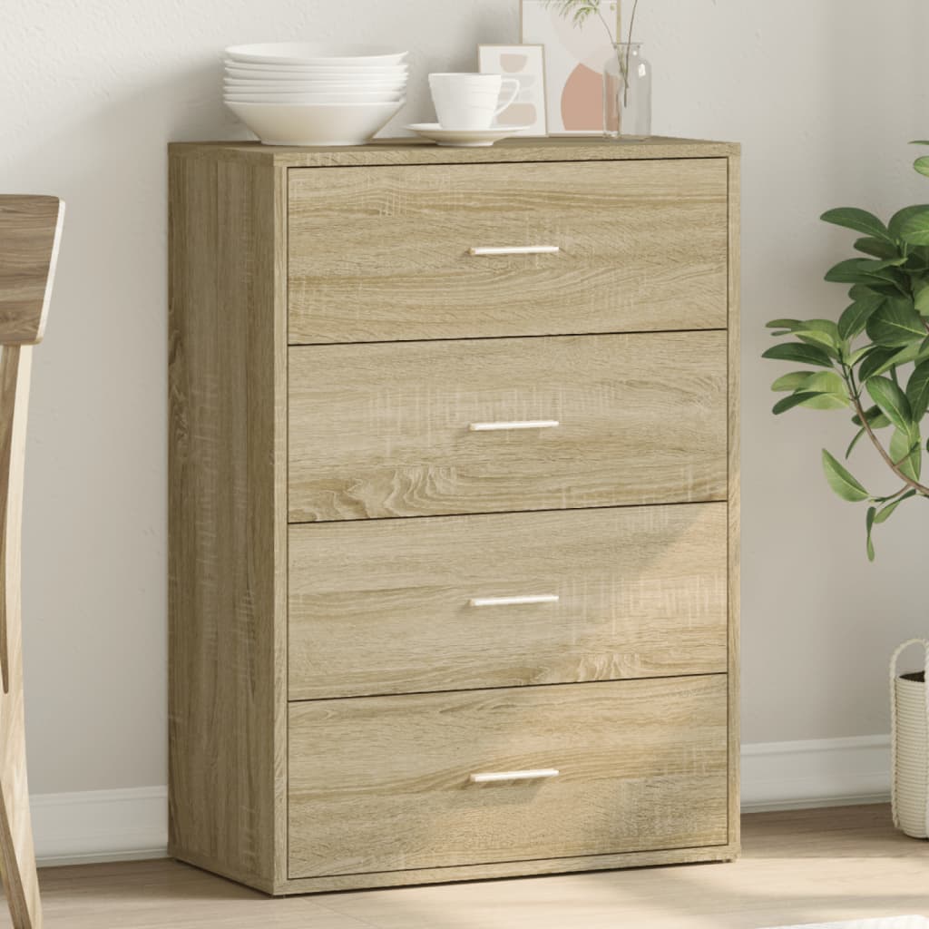 Skjenk sonoma eik 60x31x84 cm konstruert tre vidaXL