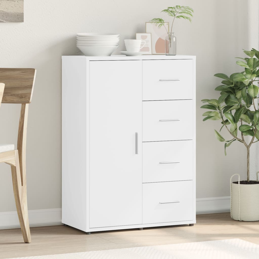 Skjenk hvit 60x31x84 cm konstruert tre