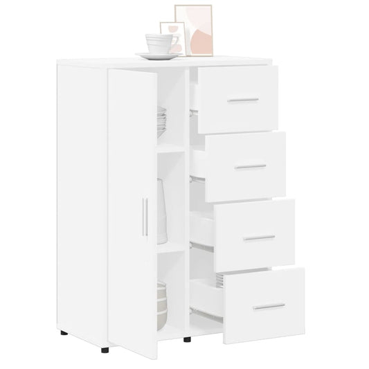 Skjenk hvit 60x31x84 cm konstruert tre