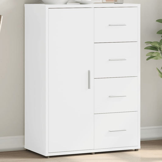 Skjenk hvit 60x31x84 cm konstruert tre