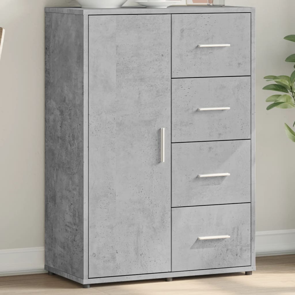 Skjenk betonggrå 60x31x84 cm konstruert tre