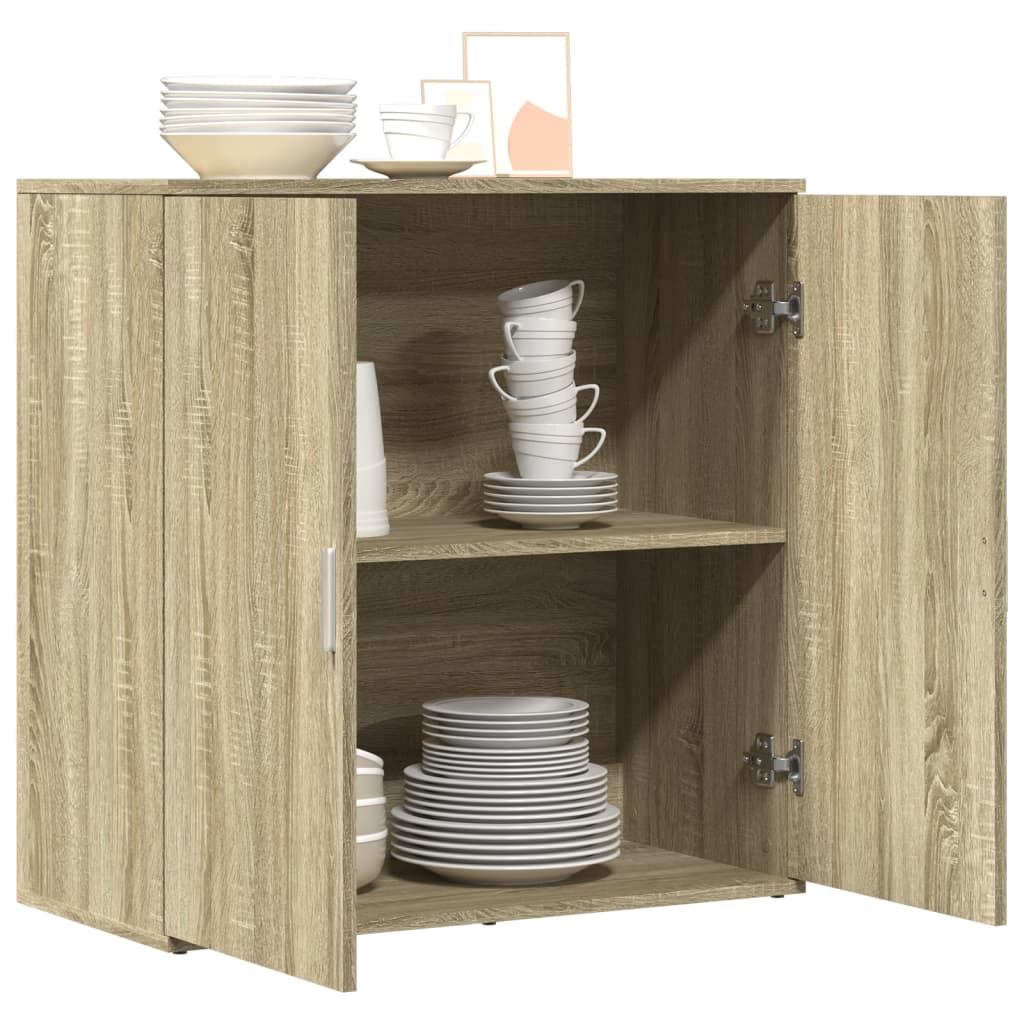 Skjenk sonoma eik 79x38x80 cm konstruert tre