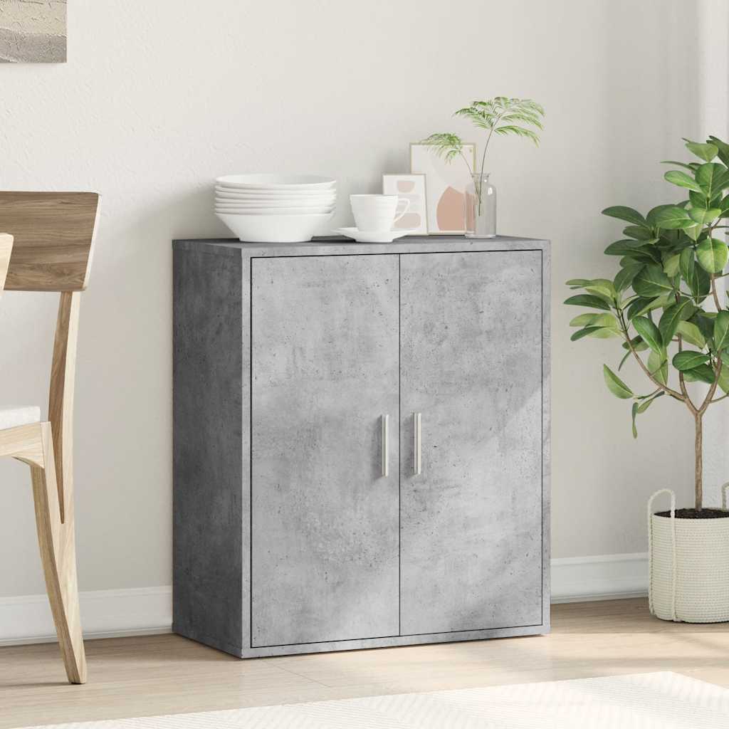 Skjenk betonggrå 79x38x80 cm konstruert tre vidaXL