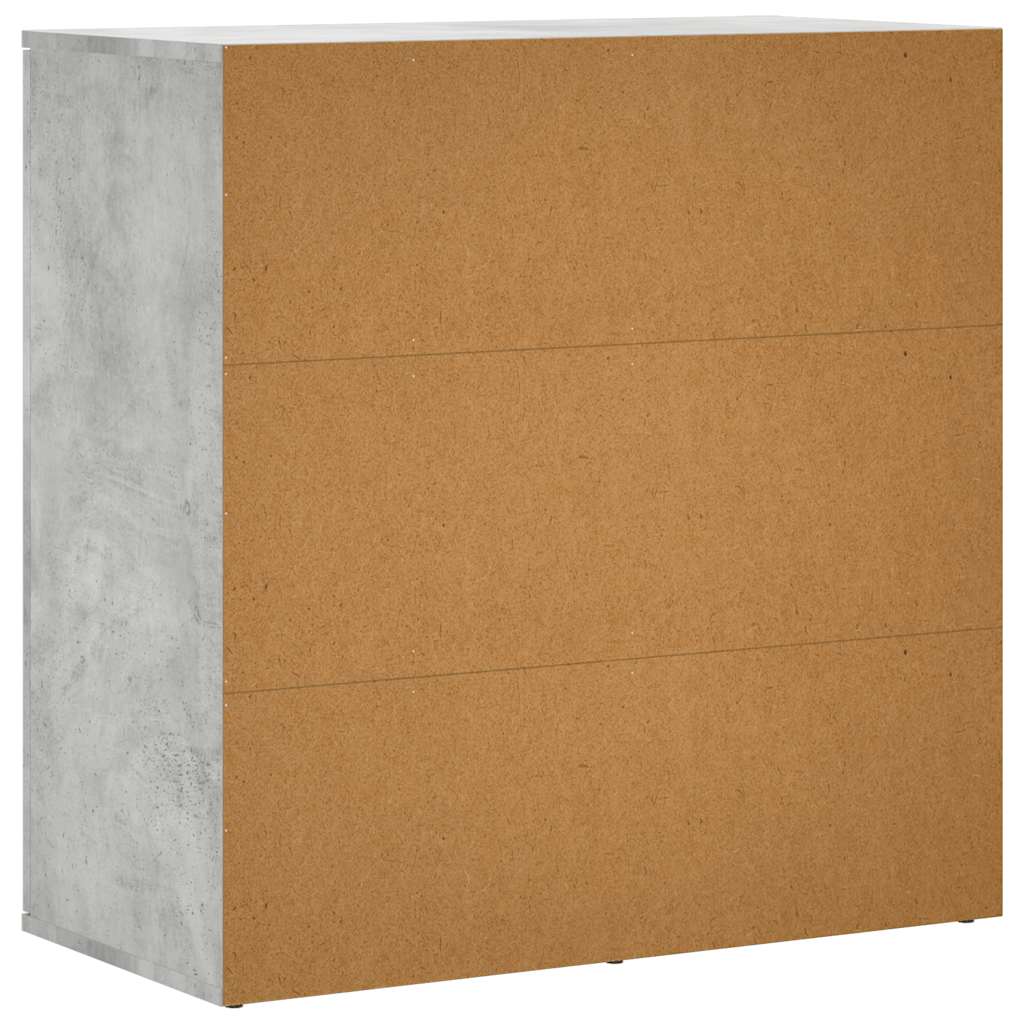 Skjenk betonggrå 79x38x80 cm konstruert tre vidaXL