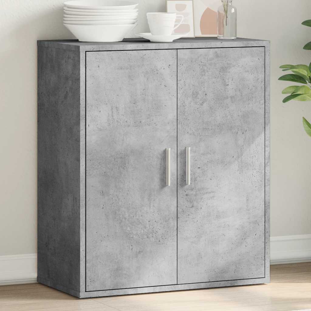 Skjenk betonggrå 79x38x80 cm konstruert tre vidaXL