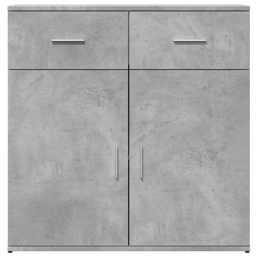 Skjenk betonggrå 79x38x80 cm konstruert tre
