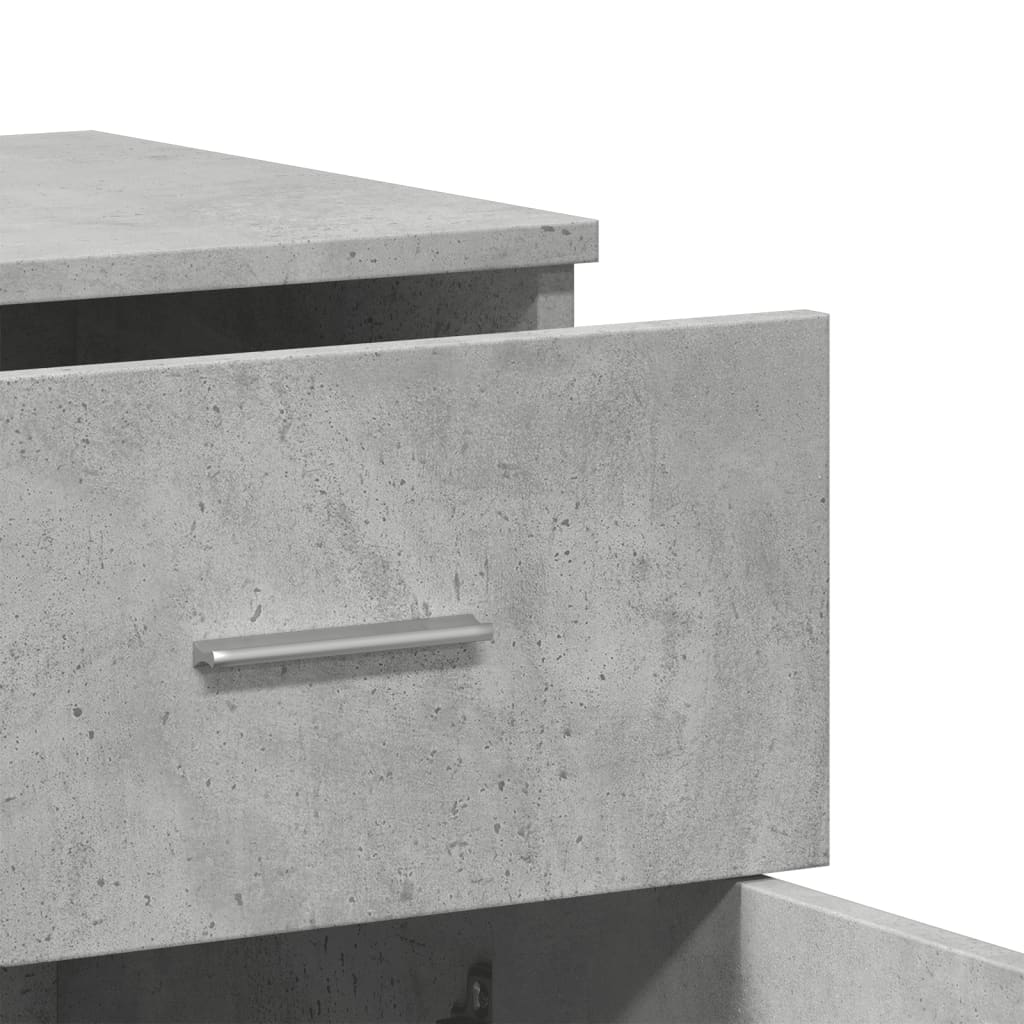 Skjenk betonggrå 79x38x80 cm konstruert tre
