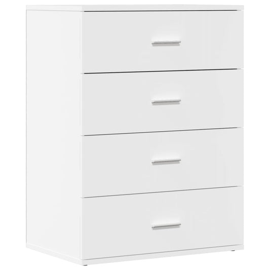 Skjenk hvit 60x39x80 cm konstruert tre