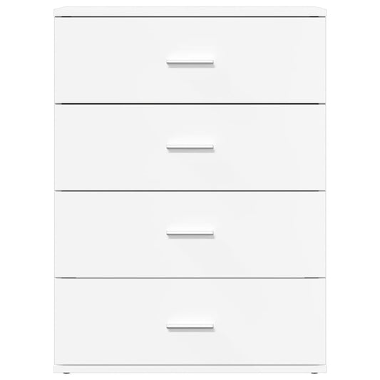 Skjenk hvit 60x39x80 cm konstruert tre