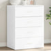 Skjenk hvit 60x39x80 cm konstruert tre