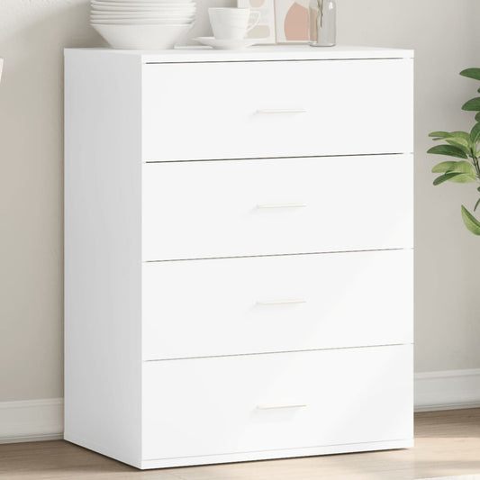 Skjenk hvit 60x39x80 cm konstruert tre
