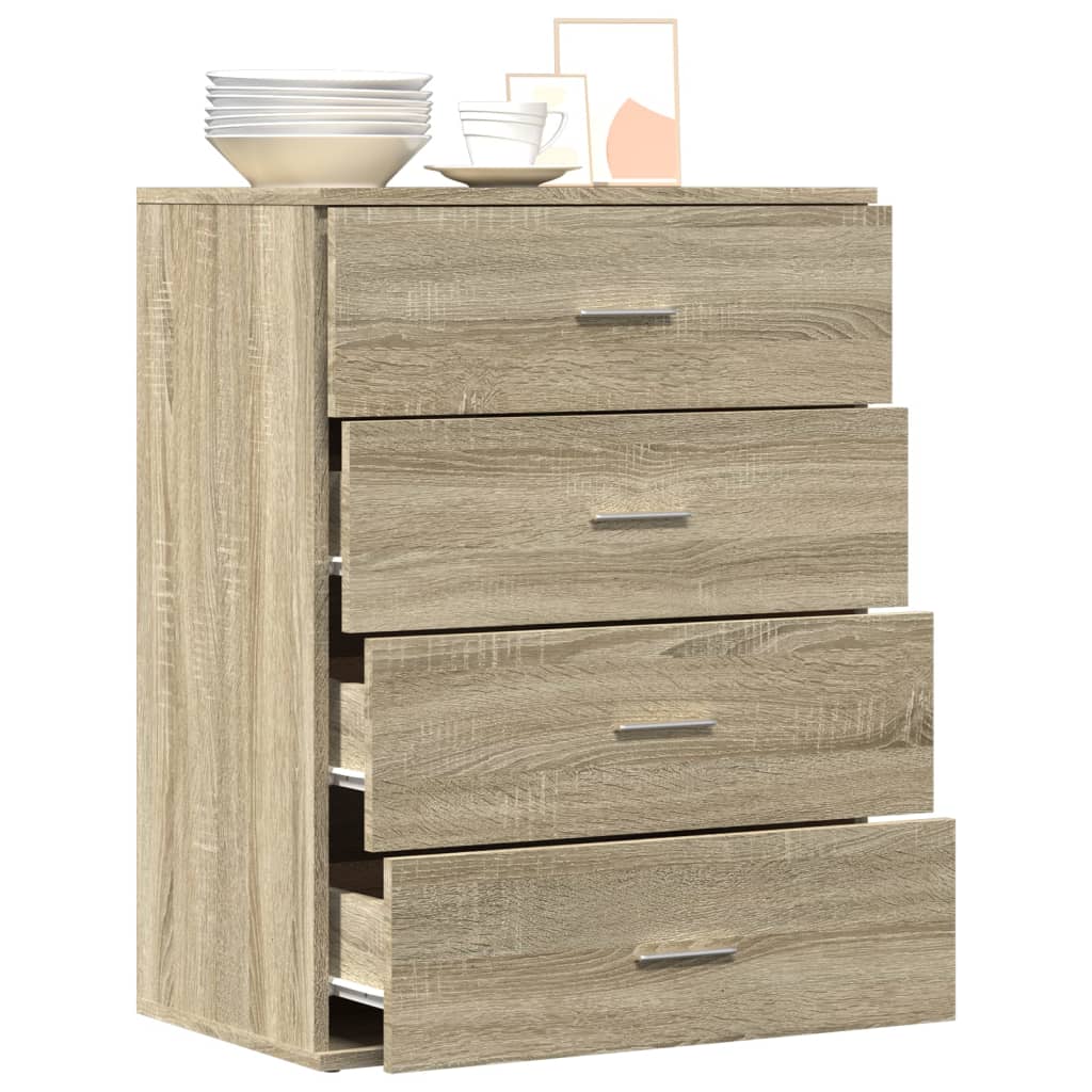 Skjenk sonoma eik 60x39x80 cm konstruert tre