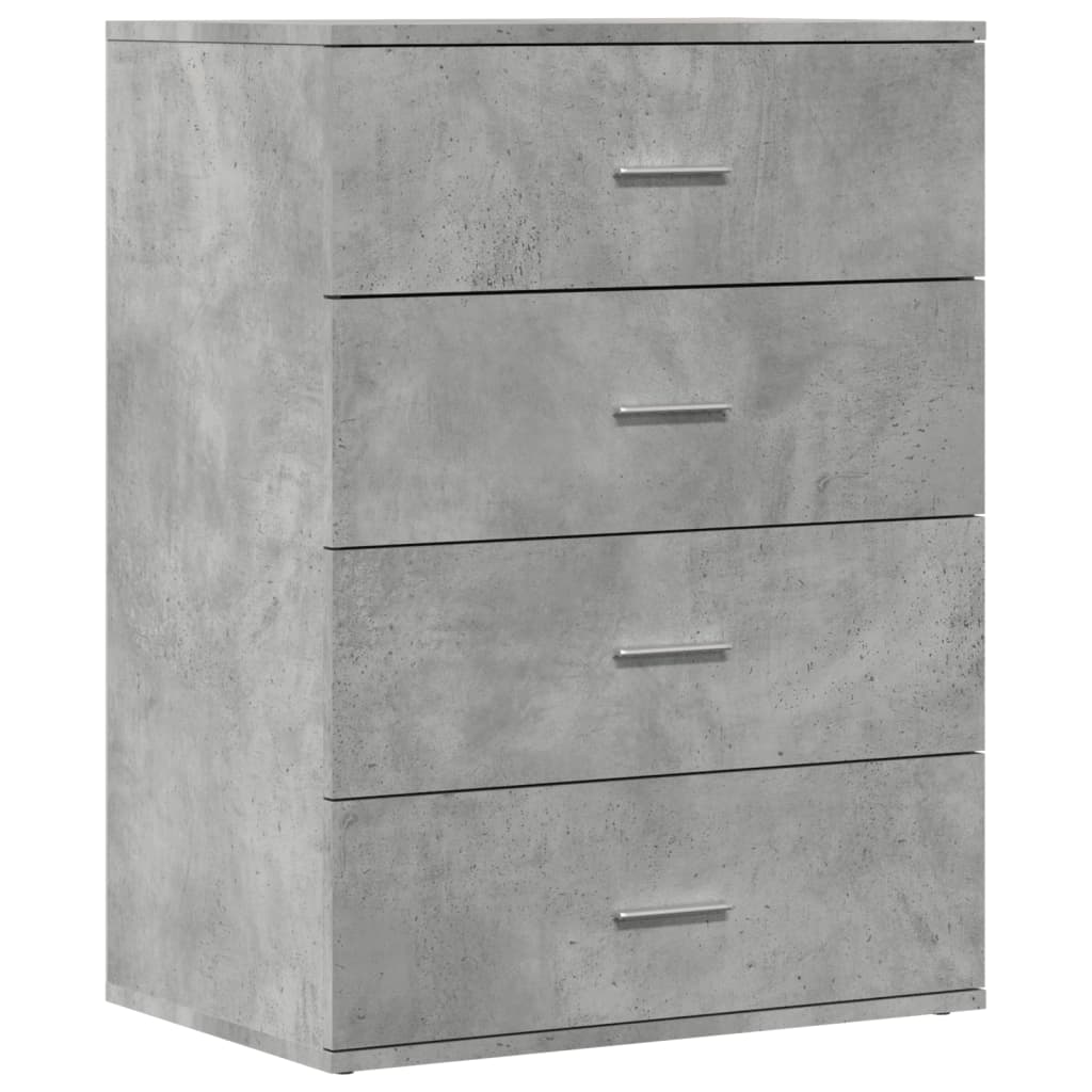 Skjenk betonggrå 60x39x80 cm konstruert tre