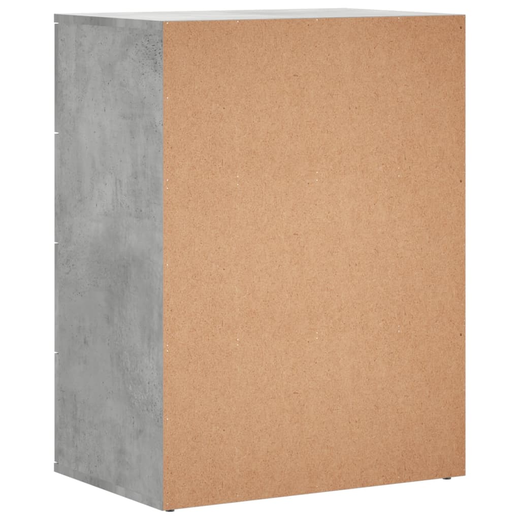 Skjenk betonggrå 60x39x80 cm konstruert tre