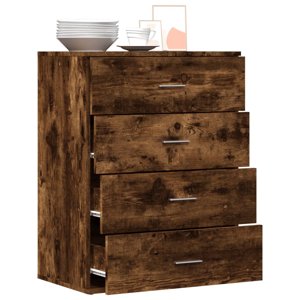 Skjenk røkt eik 60x39x80 cm konstruert tre