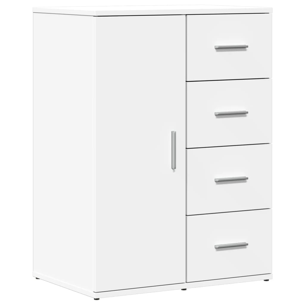 Skjenk hvit 59x39x80 cm konstruert tre