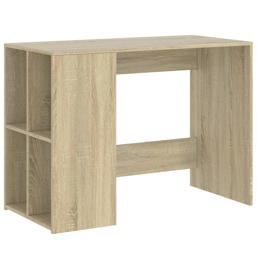 Skrivebord sonoma eik 102x50x75 cm konstruert tre
