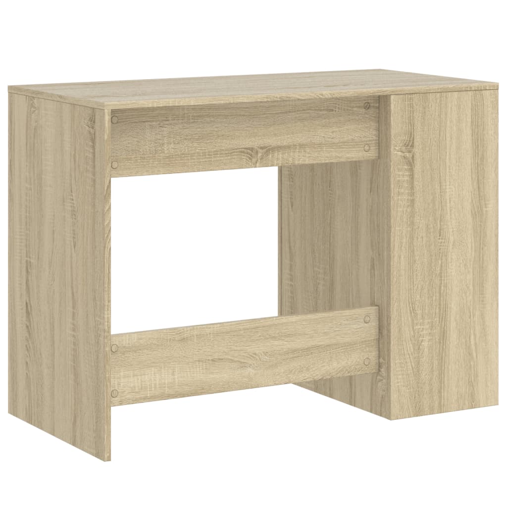 Skrivebord sonoma eik 102x50x75 cm konstruert tre
