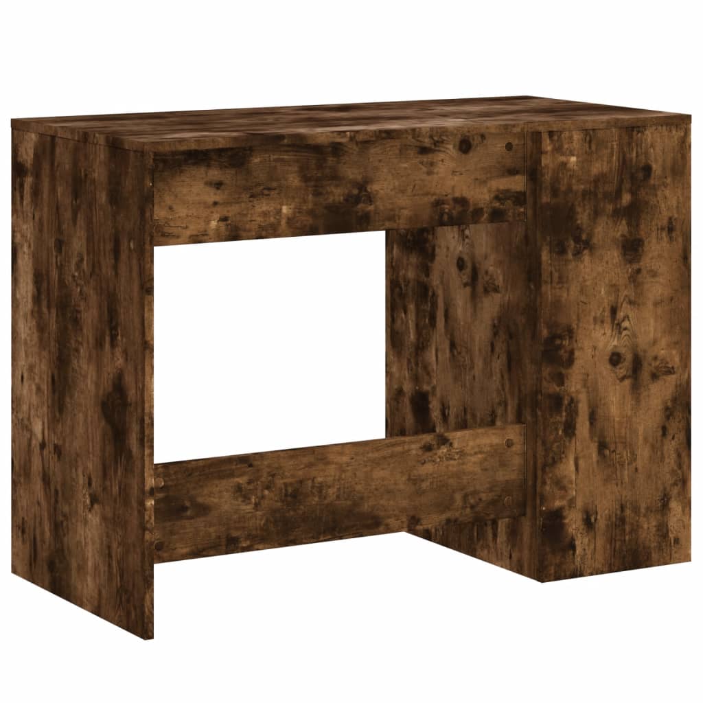 Skrivebord røkt eik 102x50x75 cm konstruert tre